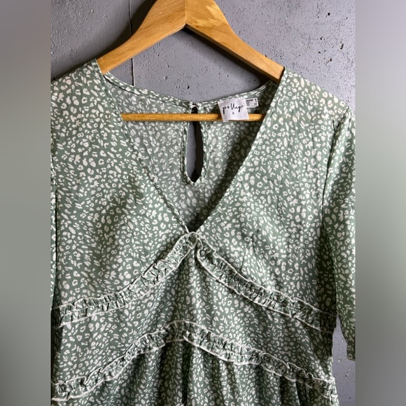 Princess Polly Candice Mini Dress in Sage - Picture 5 of 7